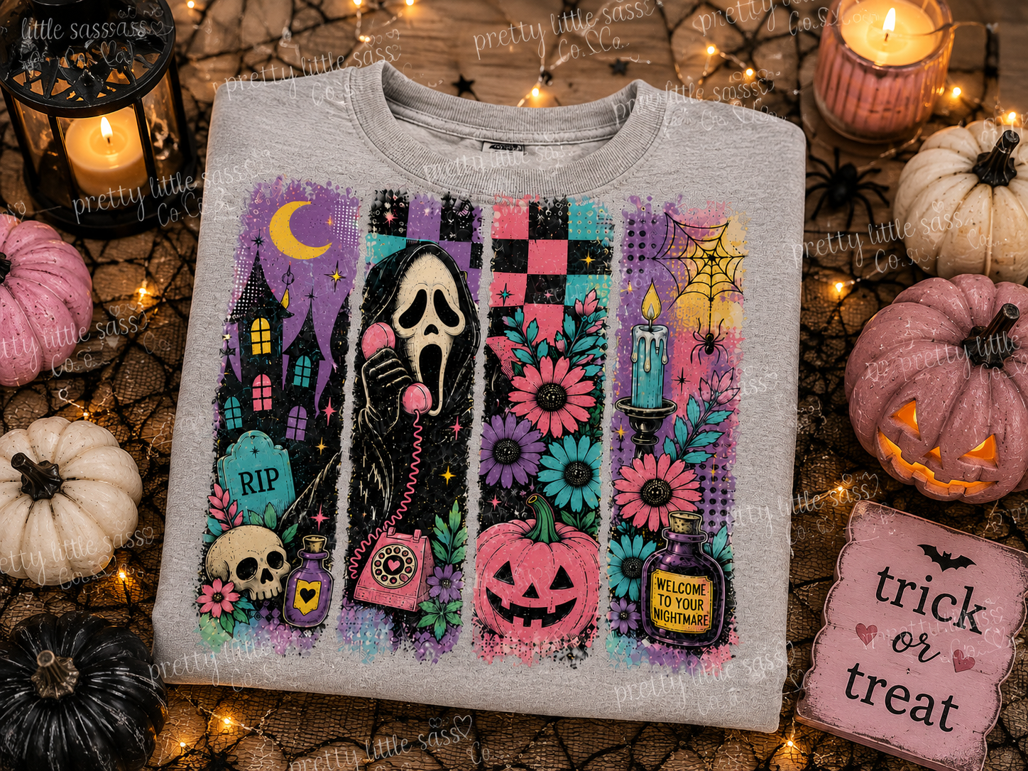 Retro Spooky Scream Halloween Tee 👻🎃💕